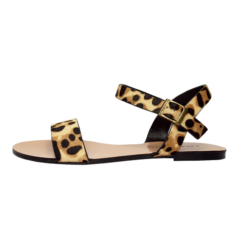 The Simple Sandal in Leopard