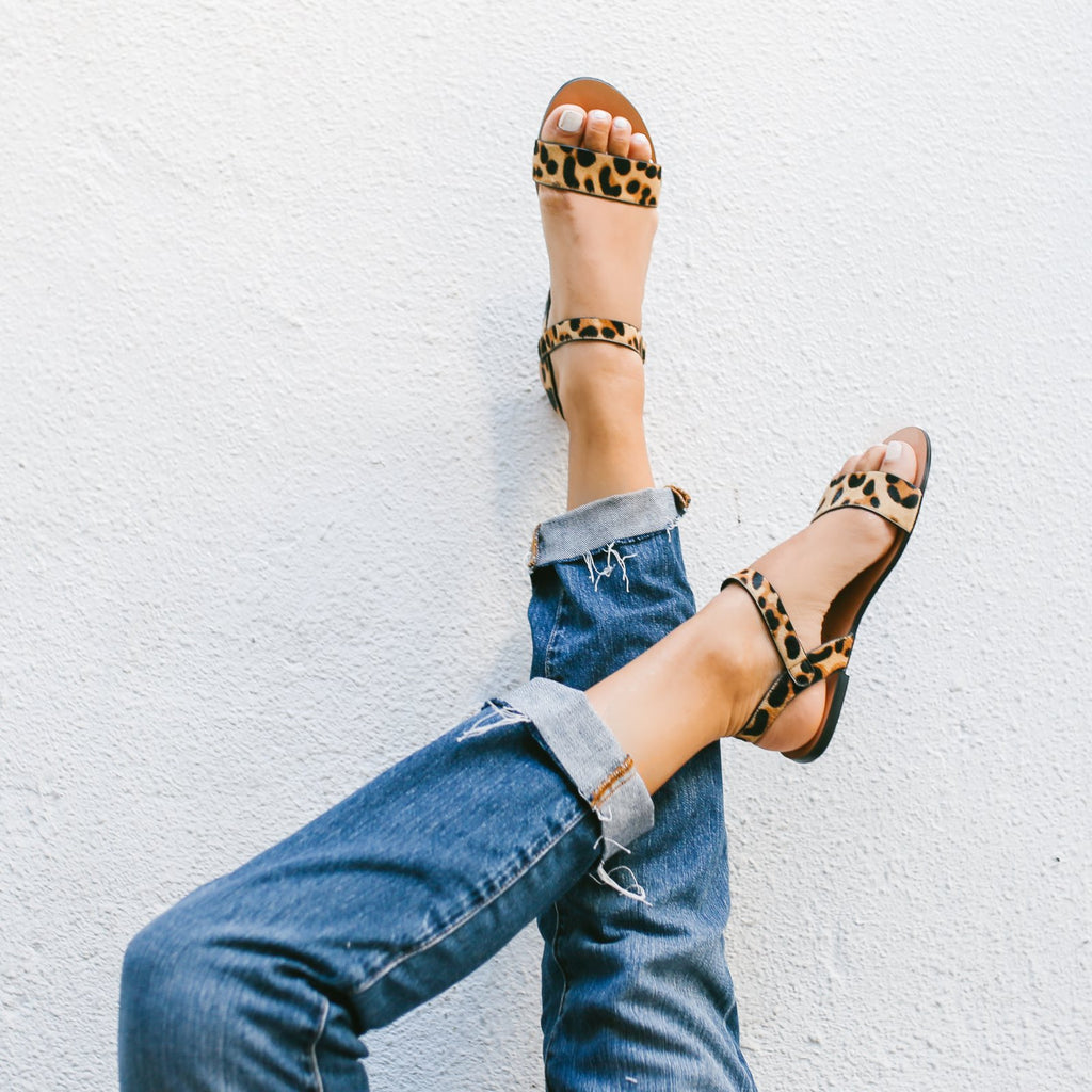 The Simple Sandal in Leopard